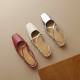 Women's Handmade Vintage Cross Buckle Summer Low Heel Sandals Women's Handmade Vintage Cross Buckle Summer Low Heel Sandals