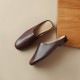Women's Leather Retro Minimalist Comfort Mule Shoes Women's Leather Retro Minimalist Comfort Mule Shoes