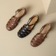 Women's Handmade Leather Round Toe Closed Toe Casual Fisherman Sandals Women's Handmade Leather Round Toe Closed Toe Casual Fisherman Sandals