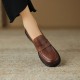 Handmade Womens Loafers Comfortable Leather Shoes Handmade Womens Loafers Comfortable Leather Shoes