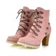Womens Combat Ankle Boots High Block Heels Shoes Rivet Military Lace Up Boots Womens Combat Ankle Boots High Block Heels Shoes Rivet Military Lace Up Boots