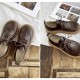 Retro Lace-Up Thick-Sole Women's Shoes Big Head Doll British Leather Shoes Mori Girl Retro Lace-Up Thick-Sole Women's Shoes Big Head Doll British Leather Shoes Mori Girl