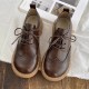 Retro Lace-Up Thick-Sole Women's Shoes Big Head Doll British Leather Shoes Mori Girl Retro Lace-Up Thick-Sole Women's Shoes Big Head Doll British Leather Shoes Mori Girl