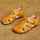 Women Handmade Leather Closed Toe Flat Comfort Buckle Fisherman Shoes Sandals Women Handmade Leather Closed Toe Flat Comfort Buckle Fisherman Shoes Sandals