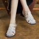 Women Handmade Leather Closed Toe Flat Comfort Buckle Fisherman Shoes Sandals Women Handmade Leather Closed Toe Flat Comfort Buckle Fisherman Shoes Sandals