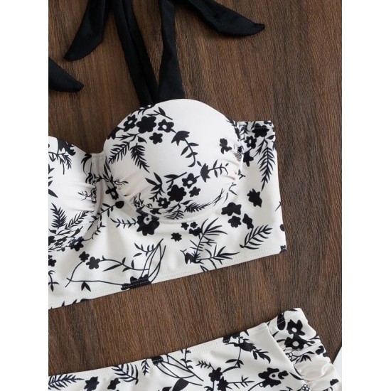 Sexy Lace Up Bowknot Bikini Swimsuit Sexy Lace Up Bowknot Bikini Swimsuit