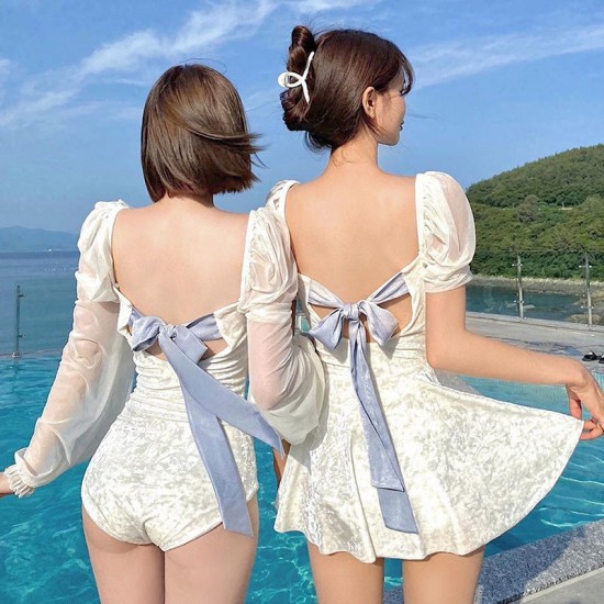 White One Piece Swimsuit Kawaii Swimsuit Dress for Women White One Piece Swimsuit Kawaii Swimsuit Dress for Women