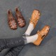 Cow Leather Retro Woven Sandals Lace-Up Soft Sole Women's Shoes Cow Leather Retro Woven Sandals Lace-Up Soft Sole Women's Shoes