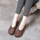 Chunky Heel Soft Cowhide Woven Leather Shoes Women Chunky Heel Soft Cowhide Woven Leather Shoes Women