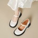 Chic French Style for Women Round-Toe Mary Janes Heels Chic French Style for Women Round-Toe Mary Janes Heels