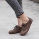 Handmade Leather Lace-up Vintage Mori Style Flats Women's Shoes Handmade Leather Lace-up Vintage Mori Style Flats Women's Shoes