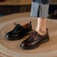 Japanese Preppy Style Retro Lace-up Loafers Women's Shoes Japanese Preppy Style Retro Lace-up Loafers Women's Shoes