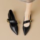 Flat Pointed Toe Metal Buckle Mary Jane Shoes Flat Pointed Toe Metal Buckle Mary Jane Shoes