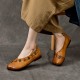Womens Handmade Bohemian Floral Cowhide Leather Flats Womens Handmade Bohemian Floral Cowhide Leather Flats