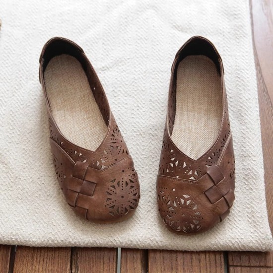 Mori Retro Literary Summer Sandals Hollowed Out Soft Shoes Mori Retro Literary Summer Sandals Hollowed Out Soft Shoes