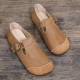 Women's Vintage Handmade Flat Casual Round Toe Shoes Women's Vintage Handmade Flat Casual Round Toe Shoes