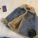 Winter Fleece Denim Jacket Women Thicken Warm Casual Plush Coats Winter Fleece Denim Jacket Women Thicken Warm Casual Plush Coats