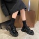 Chunky Lace-Up Loafers Wide Feet Fat Foot Women's Shoes Chunky Lace-Up Loafers Wide Feet Fat Foot Women's Shoes