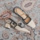 Elegant Retro Colorblocking Closed Toe Slingback Sandals Women's Elegant Retro Colorblocking Closed Toe Slingback Sandals Women's
