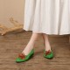 Women Handmade Leather Flower Literary Pointed Toe Soft Sole Comfortable Flat Shoes Women Handmade Leather Flower Literary Pointed Toe Soft Sole Comfortable Flat Shoes