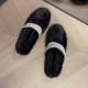 Soft Rabbit Fur Winter Rhinestone Buckle Flat Shoes Soft Rabbit Fur Winter Rhinestone Buckle Flat Shoes