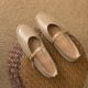 Women's Handmade Leather Round Toe Mary Janes Flats Women's Handmade Leather Round Toe Mary Janes Flats