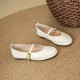 Women's Handmade Leather Round Toe Mary Janes Flats Women's Handmade Leather Round Toe Mary Janes Flats