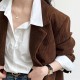 Women's Suits Retro Metal Buckle Corduroy Suit Jacket Blazer Women's Suits Retro Metal Buckle Corduroy Suit Jacket Blazer