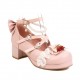 Cute Pearl Bow Lace Lolita Japanese Mary Jane Shoes Cute Pearl Bow Lace Lolita Japanese Mary Jane Shoes