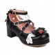Cute Pearl Bow Lace Lolita Japanese Mary Jane Shoes Cute Pearl Bow Lace Lolita Japanese Mary Jane Shoes