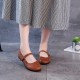 Comfortable Soft Leather Buckle Handmade Retro Flats Womens Shoes Comfortable Soft Leather Buckle Handmade Retro Flats Womens Shoes