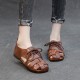 Cow Leather Retro Woven Sandals Lace-Up Soft Sole Women's Shoes Cow Leather Retro Woven Sandals Lace-Up Soft Sole Women's Shoes