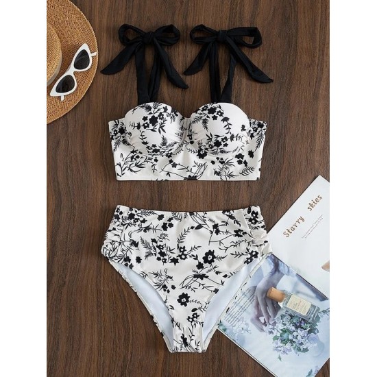 Sexy Lace Up Bowknot Bikini Swimsuit Sexy Lace Up Bowknot Bikini Swimsuit