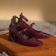 Aesthetic Patent Leather High Heel Square Toe Chunky Heel Women's Shoes Aesthetic Patent Leather High Heel Square Toe Chunky Heel Women's Shoes
