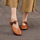 Womens Handmade Bow Comfort Pointed Toe Cowhide Leather Flats Womens Handmade Bow Comfort Pointed Toe Cowhide Leather Flats