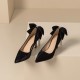 Women's Thin High Heel Bow Rhinestone Tassel Prom Party Pumps Women's Thin High Heel Bow Rhinestone Tassel Prom Party Pumps