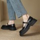 T-Buckle Platform Leather Comfortable Low Heel Women's Shoes T-Buckle Platform Leather Comfortable Low Heel Women's Shoes