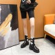 Womens Platform Buckled Cut Out Ankle Boots Womens Platform Buckled Cut Out Ankle Boots