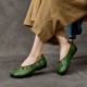 Womens Handmade Bohemian Floral Cowhide Leather Flats Womens Handmade Bohemian Floral Cowhide Leather Flats