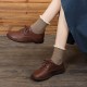 Leather Casual Loafers Lace Up Flats Shoes For Women Leather Casual Loafers Lace Up Flats Shoes For Women