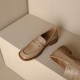 Handmade Classic Suede Leather Loafers Flats Women's Shoes Handmade Classic Suede Leather Loafers Flats Women's Shoes