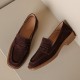 Handmade Classic Suede Leather Loafers Flats Women's Shoes Handmade Classic Suede Leather Loafers Flats Women's Shoes