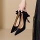 Women's Thin High Heel Bow Rhinestone Tassel Prom Party Pumps Women's Thin High Heel Bow Rhinestone Tassel Prom Party Pumps