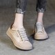 Leather Comfortable Casual Platform Sneakers for Women Leather Comfortable Casual Platform Sneakers for Women