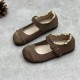 Womens Lace Patchwork Leather Soft Mori Style Buckle Flats Mary Jane Shoes Womens Lace Patchwork Leather Soft Mori Style Buckle Flats Mary Jane Shoes