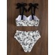 Sexy Lace Up Bowknot Bikini Swimsuit Sexy Lace Up Bowknot Bikini Swimsuit