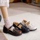 Japanese Preppy Style Retro Bow Mary Jane Shoes Women's Shoes Japanese Preppy Style Retro Bow Mary Jane Shoes Women's Shoes