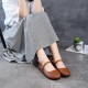Comfortable Soft Leather Buckle Handmade Retro Flats Womens Shoes Comfortable Soft Leather Buckle Handmade Retro Flats Womens Shoes