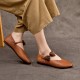 Womens Handmade Bow Comfort Pointed Toe Cowhide Leather Flats Womens Handmade Bow Comfort Pointed Toe Cowhide Leather Flats