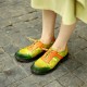 Sheepskin Leather Colorful Patchwork Flat Lace-up Women's Shoes Sheepskin Leather Colorful Patchwork Flat Lace-up Women's Shoes